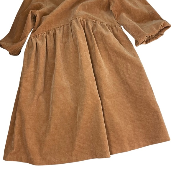 Everlane The Corduroy Babydoll Mini Dress Biscotti - Picture 13 of 14